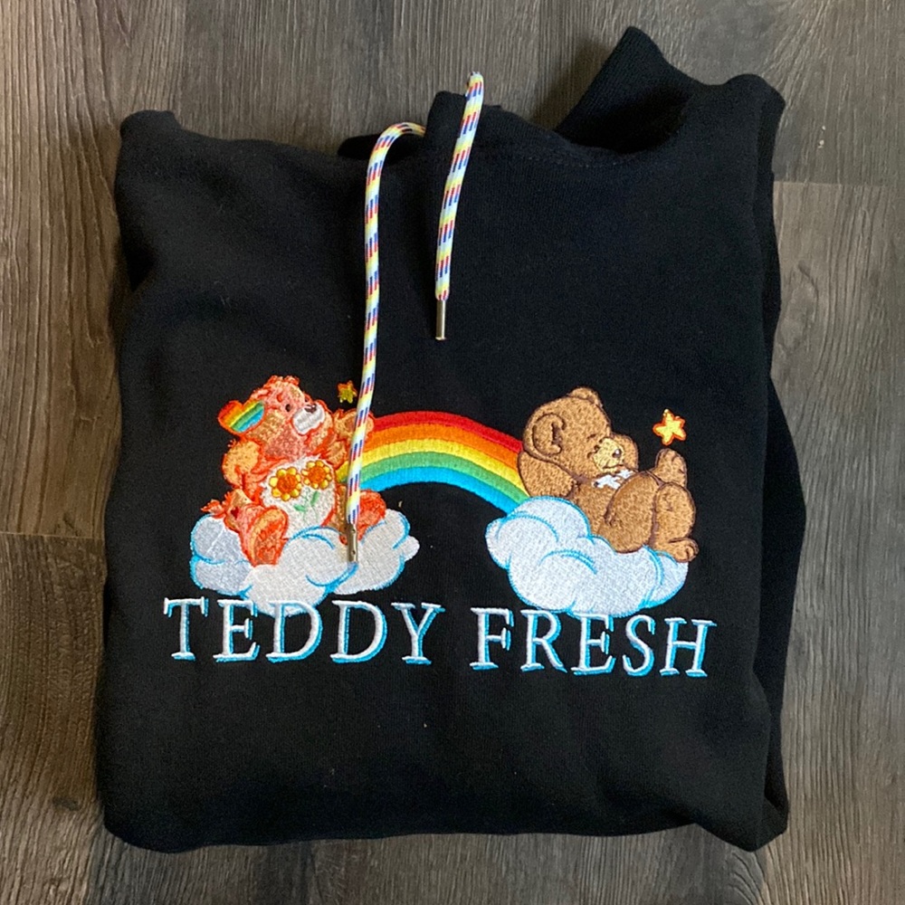NWOT Teddy Fresh X Care Bears Hoodie - Picture 1 of 2